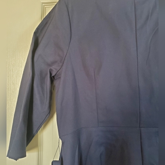 Modcloth Liza Luxe Navy Blue Masquerade Belted Shift Dress w/ Sequins, Size 1X - Picture 12 of 14